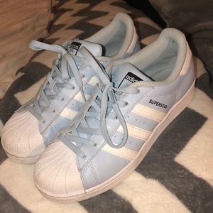 Adidas Baby Blue Superstars
